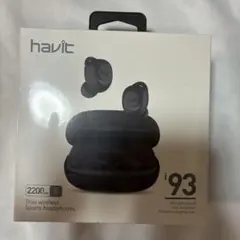 【新品・未開封】havit ワイヤレスイヤホン ブラック — image 1