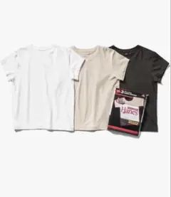 [HANES×DODO JEAN] 3P クルーネック パックTシャツ — image 1