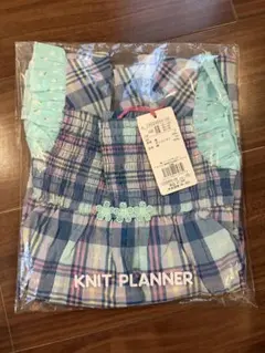 KNIT PLANNER チェック柄ワンピース 100cm — image 1