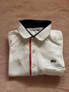 LACOSTE ラコステ ポロシャツ ホワイト ネイビー オレンジサイズ3 — image 1