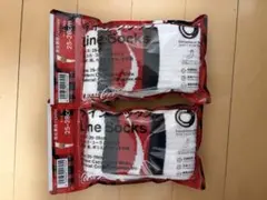 ファミマCoca-Cola コカ・コーラ ラインソックス 2足セット — image 1