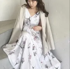 fray id ボタニカル　プリント　キャミソール　ワンピース — image 1