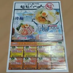 福福らーめん 大感謝クーポン 200円引券 8枚セット — image 1
