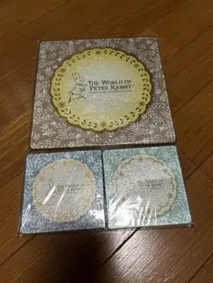 ピーターラビット　ガラスキッチンプレート　コースター2枚 — image 1