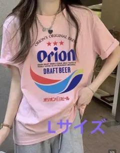 Orion Draft Beer ロゴ Tシャツ ピンク — image 1
