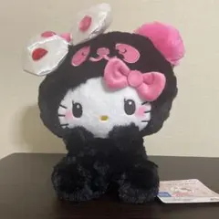 ⁠【新品タグ付き】パンダ ハローキティ デコ盛れ BIGぬいぐるみ フリュー — image 1
