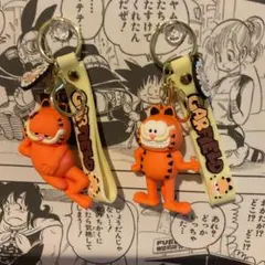 ガーフィールド GARFIELD 3Dキーホルダー　ストラップ　2個セット　A — image 1