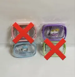 mofsandモフサンド ぷっくりクリアミニポーチ 全4種コンプセット — image 1