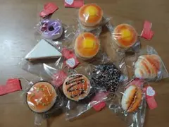 食品サンプル スクイーズ キーホルダー 10個セット — image 1
