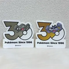 韓国限定　ポケモン 30周年記念 ステッカー　　アローラ　イシツブテ　ゴローン — image 1