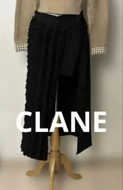 新品タグ付きCLANE FRILL WRAP SKIRTブラック / 1 — image 1