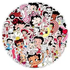 ベティちゃん Betty Boop ステッカー 50枚セット シール レトロ — image 1