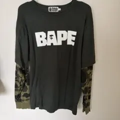 A BATHING APE BAPE カモフラ柄 長袖カットソー — image 1
