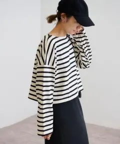 ルミノア　クロップド　ワイドボーダー — image 1