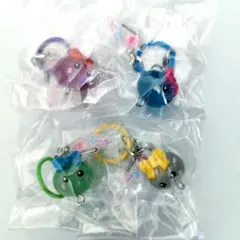 ほっぺちゃん　つながる　クリアめじるしマスコット　4種　新品未開封 — image 1