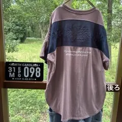 後ろオルテガ切り替えＴシャツ — image 1