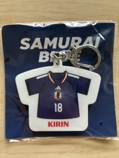 サッカー日本代表 ユニフォーム型キーホルダー 上田綺世 — image 1