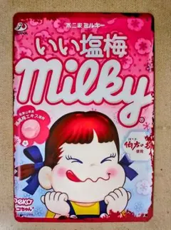 不二家 ミルキー いい塩梅 ブリキ看板 — image 1