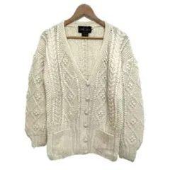 【1000円スタート】90年代 RAFIQUE ウールカーディガン ハンドニット — image 1