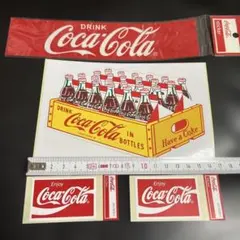 ビンテージ　当時物　昭和レトロ　コカコーラ　ステッカー — image 1