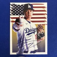 大谷翔平 Shohei Ohtani ドジャース アートカード プリントサイン — image 1