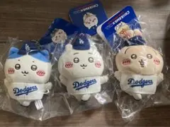 ちいかわ×MLB TOKYO SERIES マスコット ドジャース 3点セット — image 1