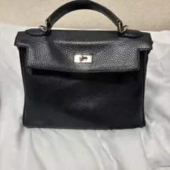 ブラック ハンドバッグ レザー調 — image 1