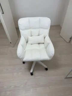 ホワイト オフィスチェア ワークチェア — image 1