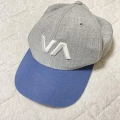 ルーカ RVCA MID FIT 刺繍ロゴ キャップ 帽子 グレー ブルー — image 1