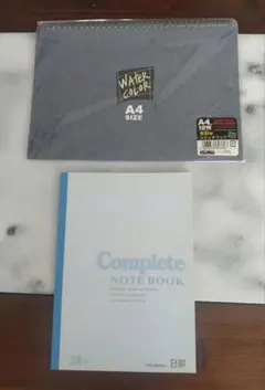 【新品未使用】水彩用スケッチブック A4 ＆ ノート B5 セット — image 1
