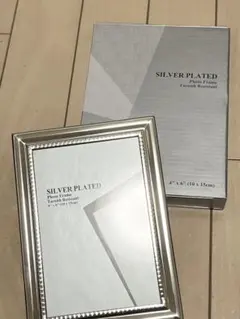 【未使用（一部傷）】SILVER PLATED フォトフレーム 10x15cm — image 1