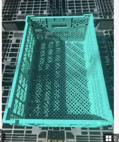 折りたたみ式 コンテナボックス グリーン — image 1