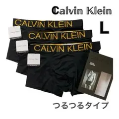 【新品✨️未使用】カルバンクライン ボクサーパンツ 3枚セット 黒 ゴールド L — image 1