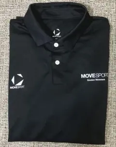 【未使用に近】【DESANT】デサント MOVESPORTポロシャツ ブラックＬ — image 1
