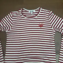 PLAY COMME des GARCONS ボーダー長袖Tシャツ Mサイズ — image 1