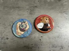 鬼滅の刃 缶バッジ 2個セット 煉獄杏寿郎 嘴平伊之助 — image 1