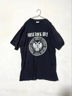 【オブロ】クルーネックTシャツ（LL）ビッグロゴ 英字 カジュアル 黒 — image 1