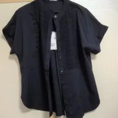 ハニーズフロントレースブラウス ネイビー LLサイズ新品 — image 1