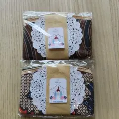 バティック柄 ミニポーチ コインケース 2点セット — image 1