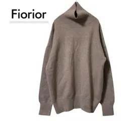 Fiorior ハイネックニット モカ ゆるだぼ オーバーサイズ プルオーバー — image 1