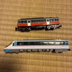 Nゲージ ダイキャストモデル 小田急ロマンスカーRSE ＆ 箱根登山鉄道セット — image 1