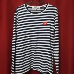 PLAY COMME des GARCONS ボーダー 長袖Tシャツ M — image 1