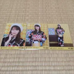 乃木坂46 岩本蓮加 生写真 2026浴衣 3種コンプ — image 1