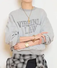 新品未使用MUSE別注☆レミレリーフ裏毛クルーネックプルオーバー — image 1