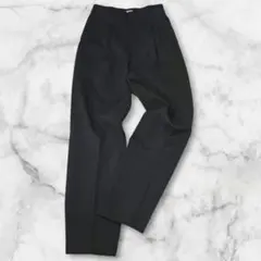 【美品】SUNPEXIST　タックパンツ　スラックス　Ｓ　黒　センタープレス — image 1