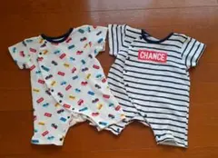 ベビー 半袖ロンパース 2枚セット 60-70cm — image 1