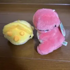 走るゆるゆるダイナソー　ティラノ　トリケラ　2個セット　恐竜　動く　マスコット — image 1