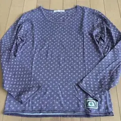 in the groove 長袖 カットソー 花柄 パープル — image 1