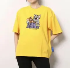 B ONE SOULコラボ TOM＆JERRY キャラクター エンボス 刺繍 T — image 1