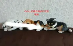 リアルアニマル子犬うつぶせマスコット3体セット — image 1